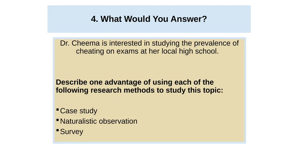 Unit 2 Research Methods: Thinking Critically With - slide 63 of 167