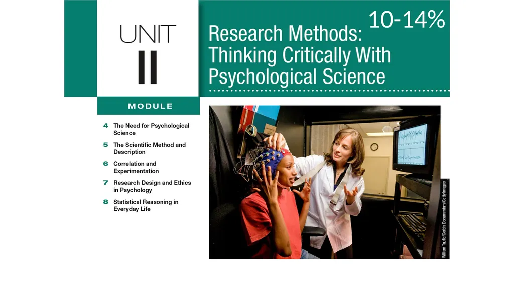 Unit 2 Research Methods: Thinking Critically With - slide 1 of 167