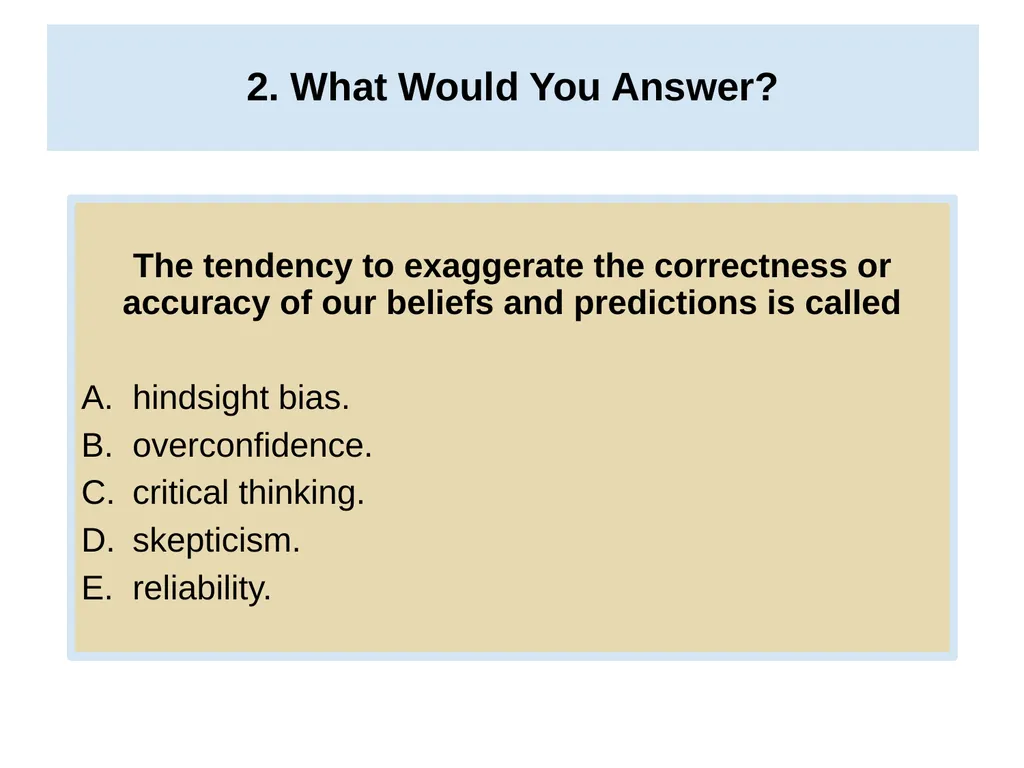 Unit 2 Research Methods: Thinking Critically With - slide 17 of 22