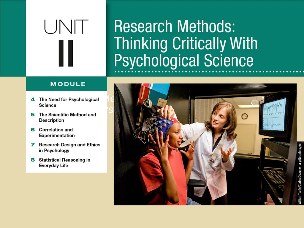 Unit 2 Research Methods: Thinking Critically With - slide 1 of 22
