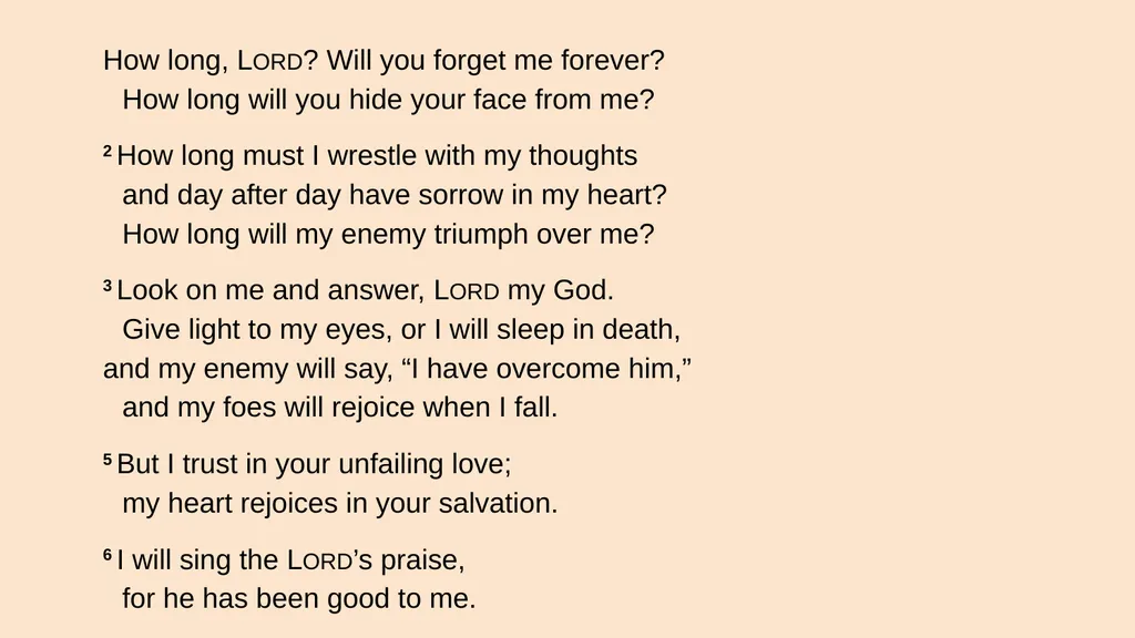 Honest Prayer 1 John 1:8-9 Psalm 13 Honest Prayer - slide 15 of 23