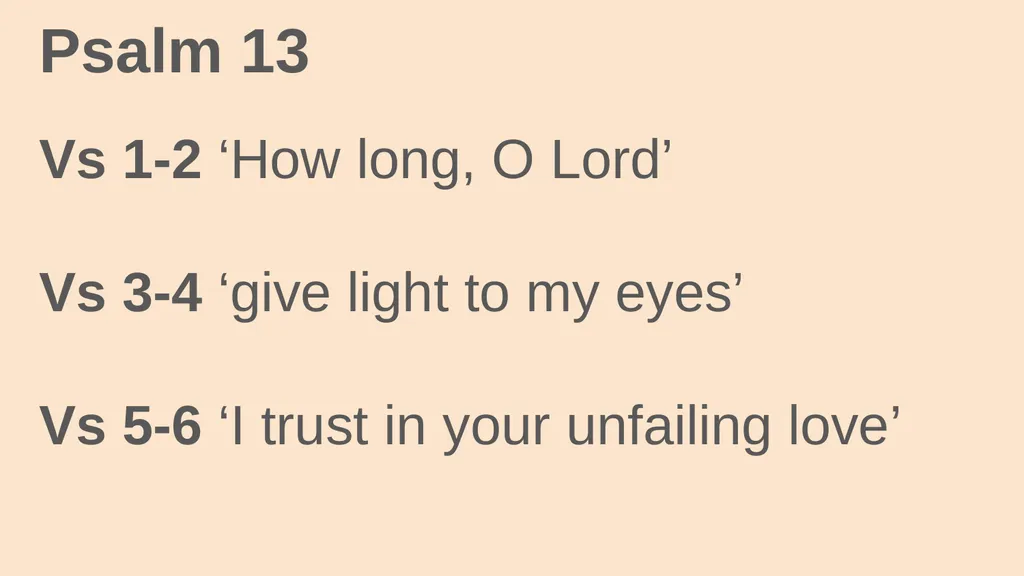 Honest Prayer 1 John 1:8-9 Psalm 13 Honest Prayer - slide 16 of 23