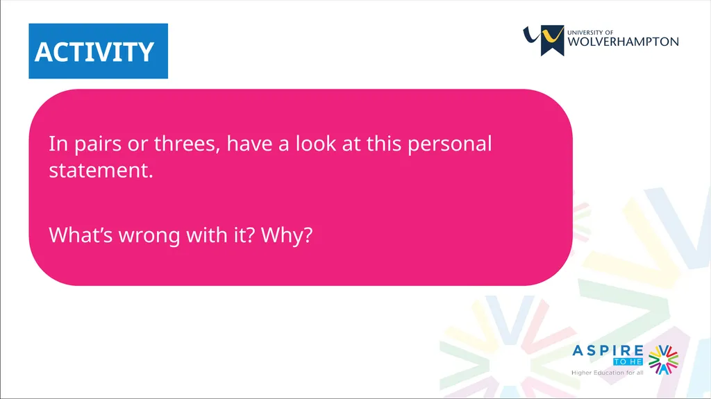 YEAR 13 SESSION 1: APPLYING TO UNIVERSITY SESSION - slide 21 of 28