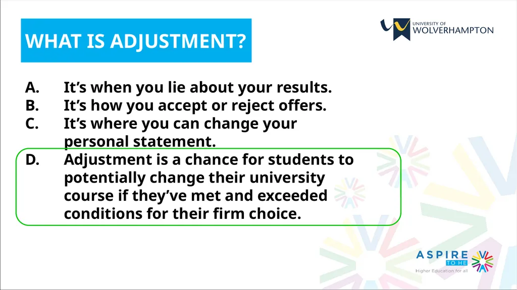 YEAR 13 SESSION 1: APPLYING TO UNIVERSITY SESSION - slide 10 of 28