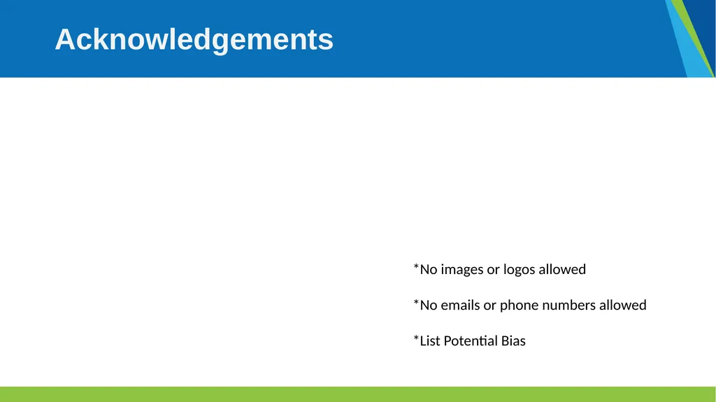 Instructions Sessions start with all presenters - slide 7 of 9