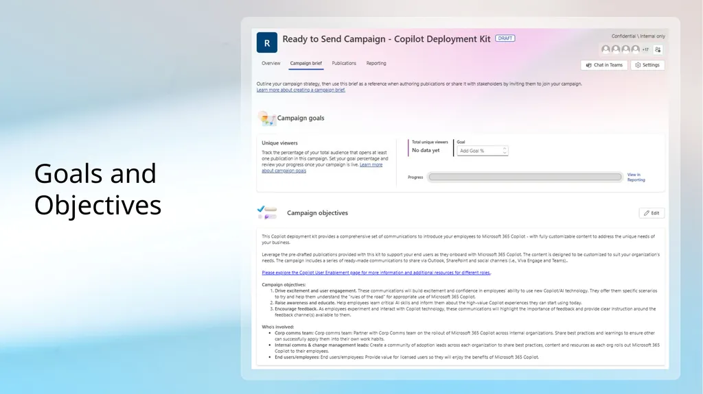 HOW MICROSOFT DOES IT Using Microsoft Viva Amplify - slide 8 of 11