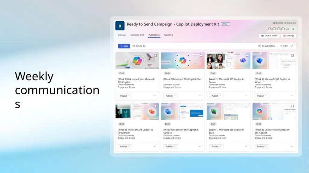 HOW MICROSOFT DOES IT Using Microsoft Viva Amplify - slide 10 of 11