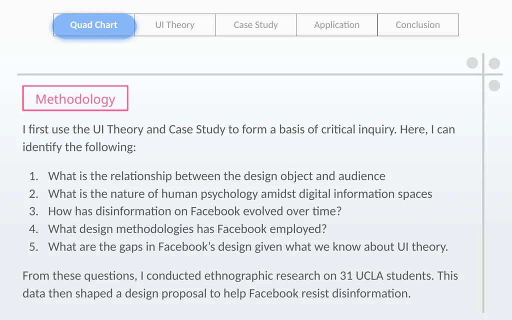 UI Design & Disinformation Miguel Gutierrez, IRI - slide 6 of 7