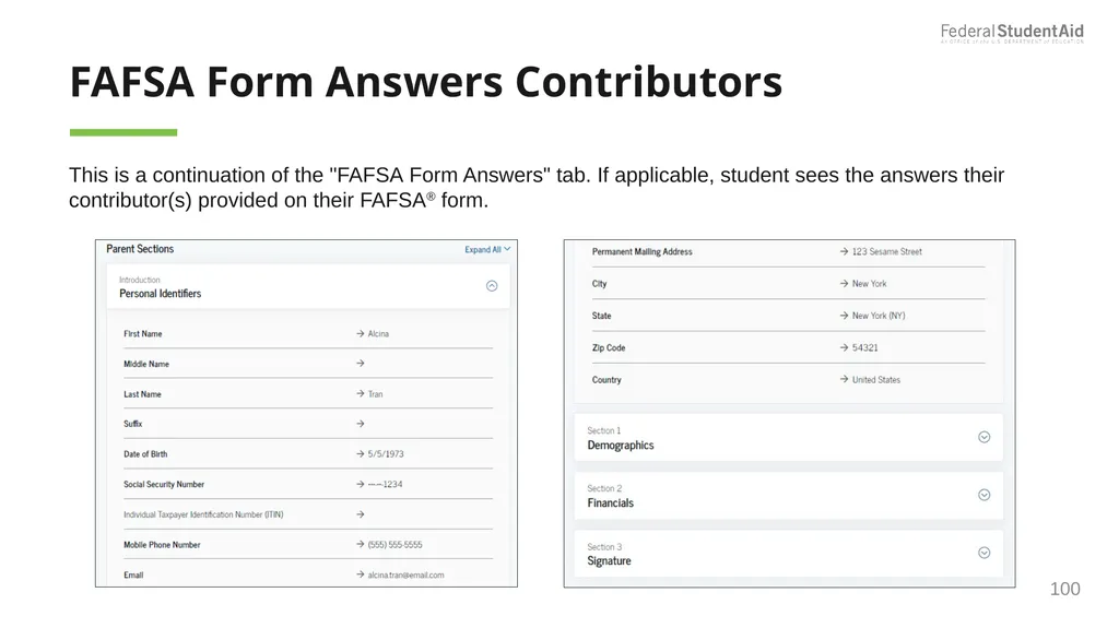 2025–26 FAFSA® Overview October 2024 Dependent - slide 100 of 103