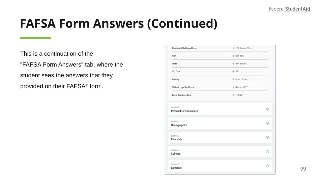 2025–26 FAFSA® Overview October 2024 Dependent - slide 99 of 103