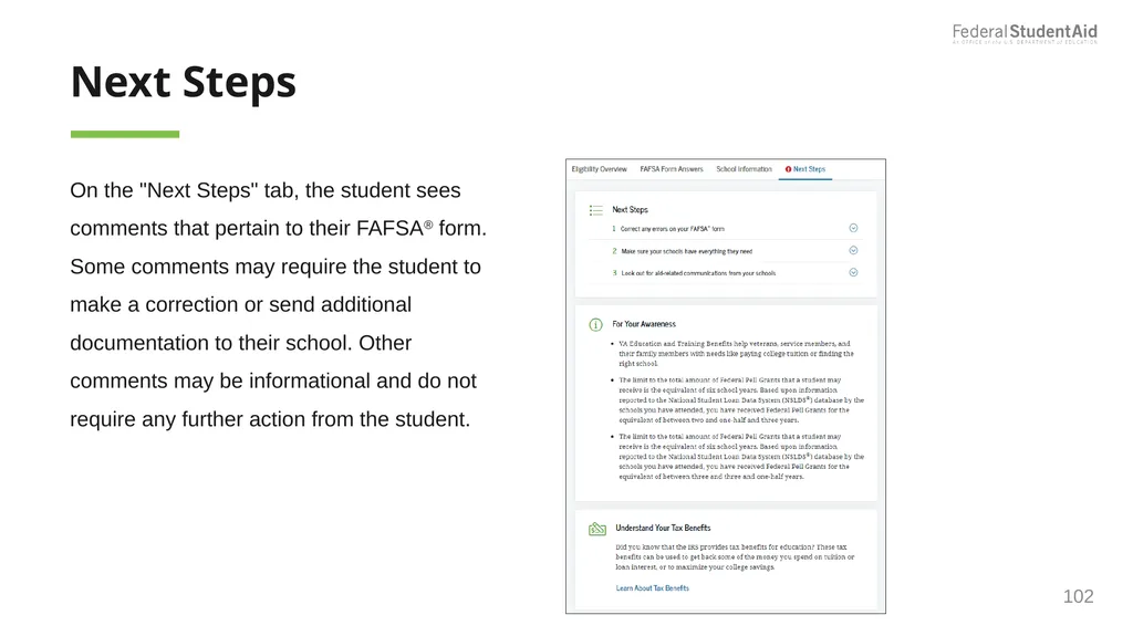 2025–26 FAFSA® Overview October 2024 Dependent - slide 102 of 103