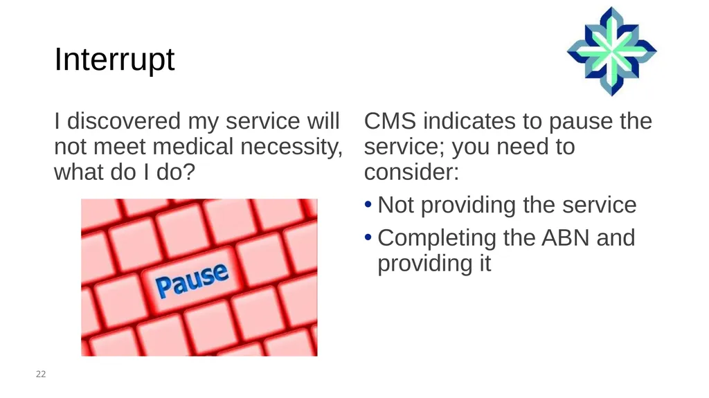 Audio Information The presenter started speaking - slide 22 of 30
