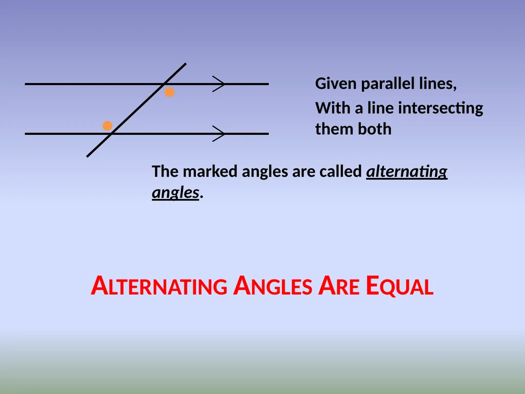 Parallel and Perpendicular Lines Objective: To be - slide 14 of 31
