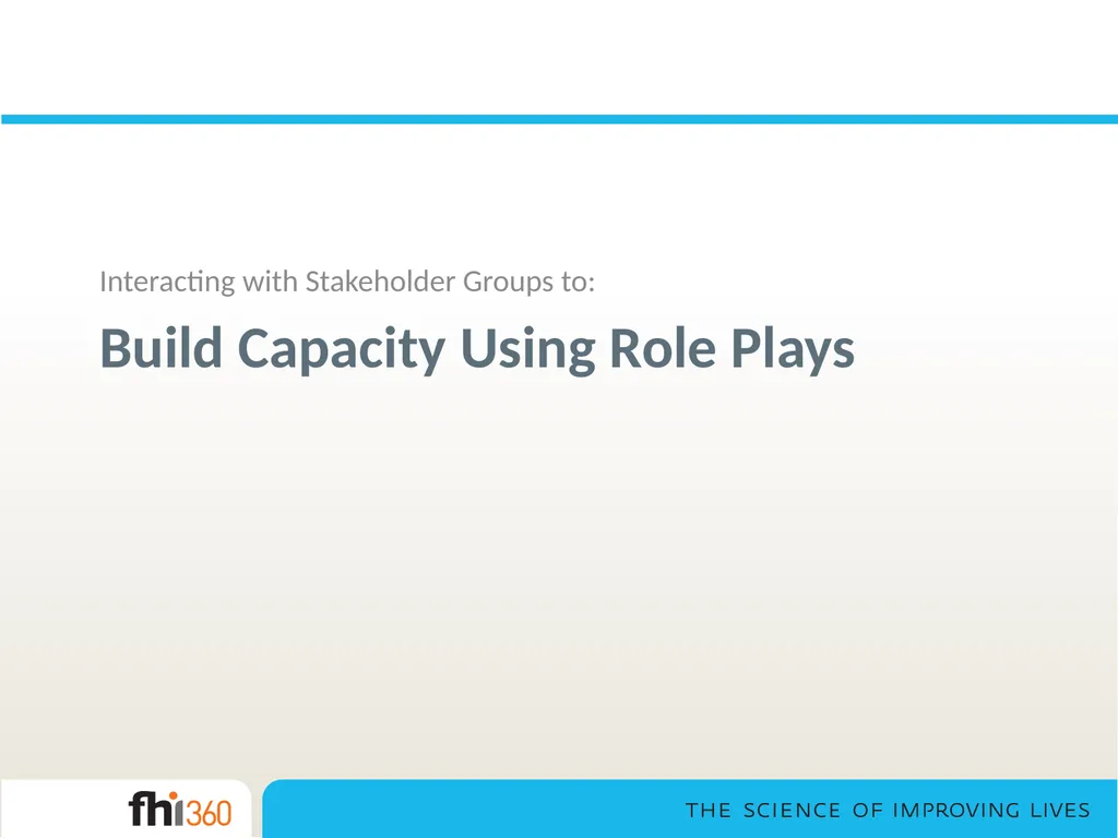 Stakeholder Engagement— Toolkit Orientation and - slide 25 of 33