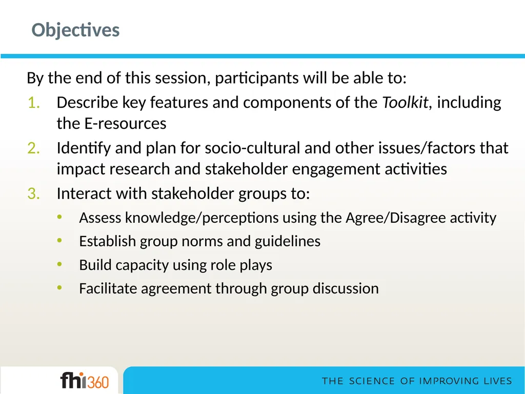 Stakeholder Engagement— Toolkit Orientation and - slide 3 of 33