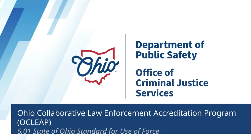 Ohio Collaborative Law Enforcement Accreditation - slide 1 of 13