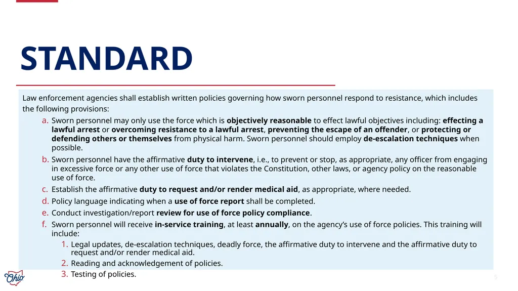 Ohio Collaborative Law Enforcement Accreditation - slide 5 of 13