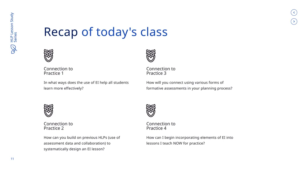 USE EXPLICIT INSTRUCTION HLP Lesson Study - slide 10 of 11