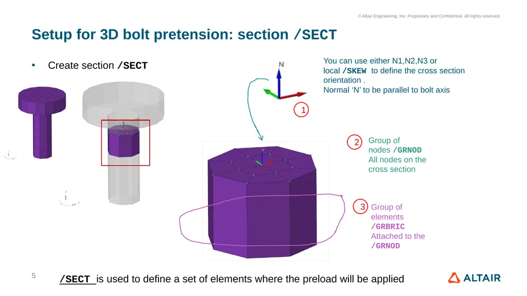 Tips & Tricks - 3D bolt pretension and Drop test - slide 5 of 22