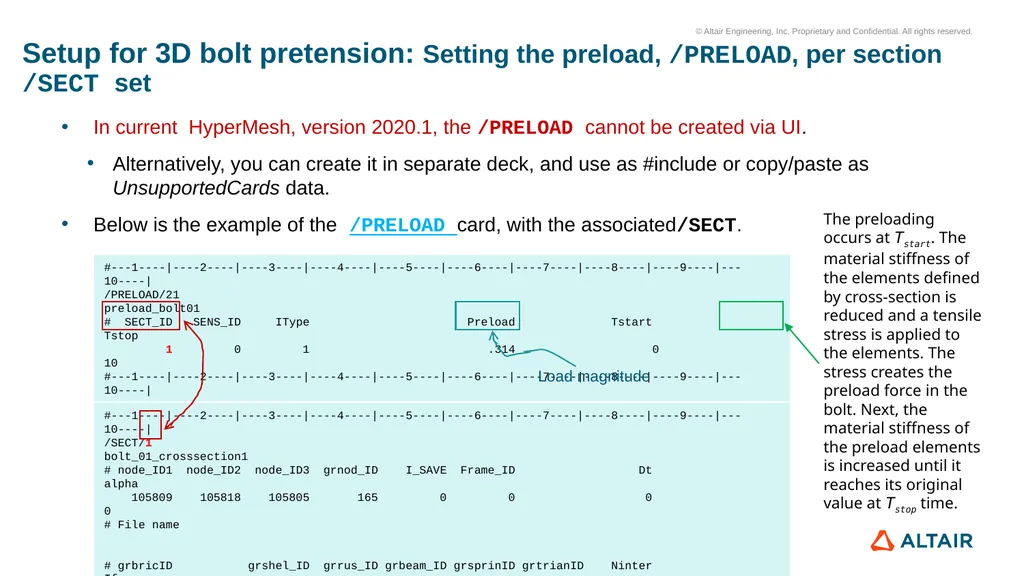 Tips & Tricks - 3D bolt pretension and Drop test - slide 7 of 22