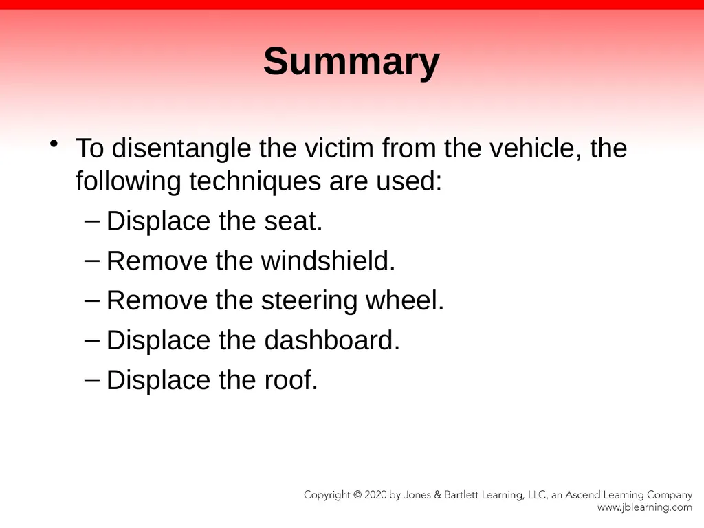 CHAPTER 24 Vehicle Rescue and Extrication - slide 80 of 82