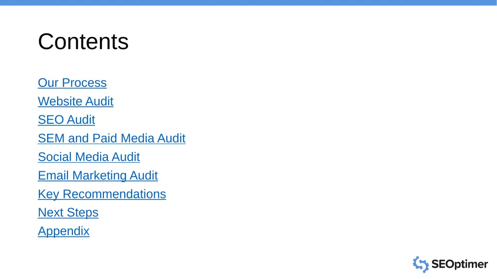 Digital Marketing Audit Insert Client Name Insert - slide 2 of 22