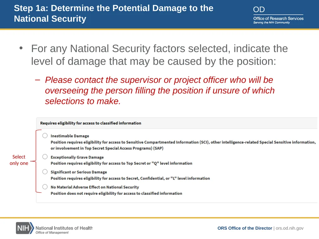 Position Designation Tool (PDT) Job Aid for NIH - slide 16 of 27
