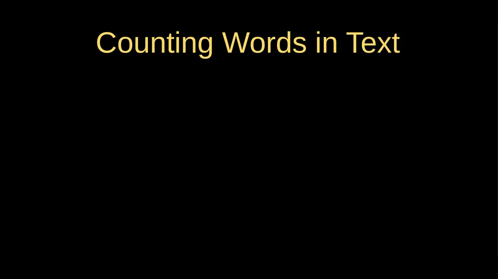 Python Dictionaries Chapter 9 Python for Everybody - slide 20 of 30
