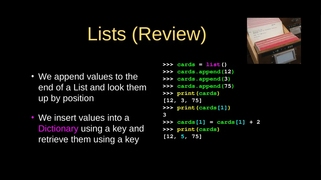 Python Dictionaries Chapter 9 Python for Everybody - slide 8 of 30