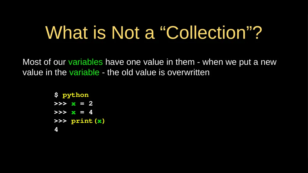 Python Dictionaries Chapter 9 Python for Everybody - slide 3 of 30