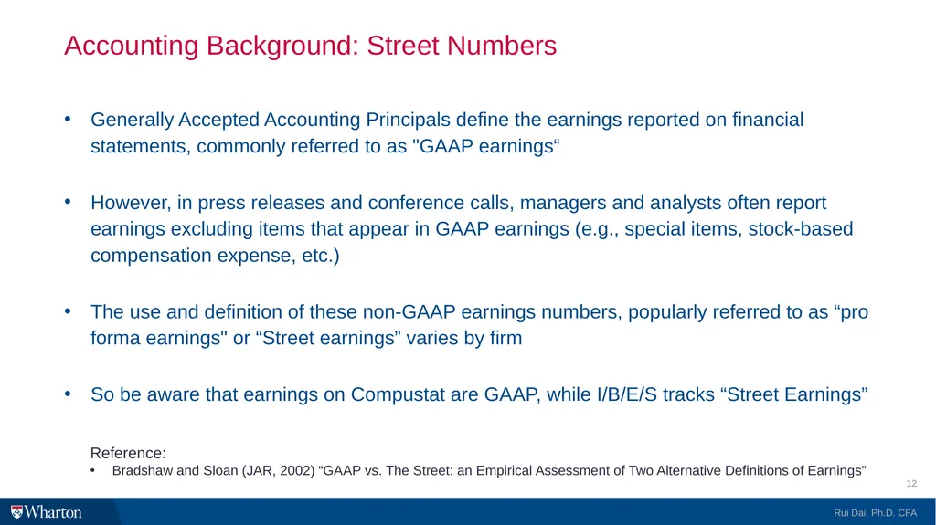 I/B/E/S @WRDS 101 Introduction and Research Guide - slide 12 of 27
