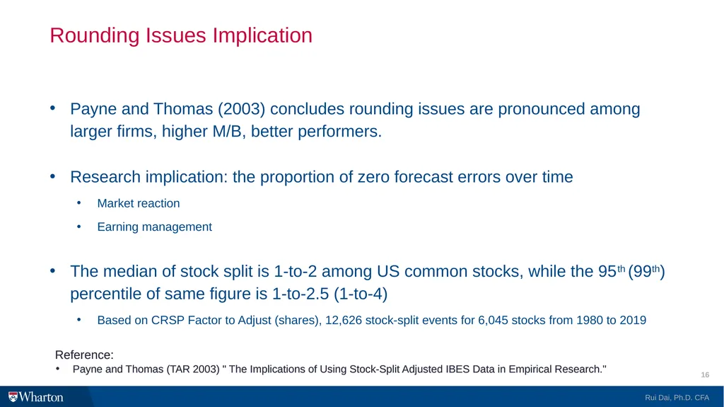 I/B/E/S @WRDS 101 Introduction and Research Guide - slide 16 of 27