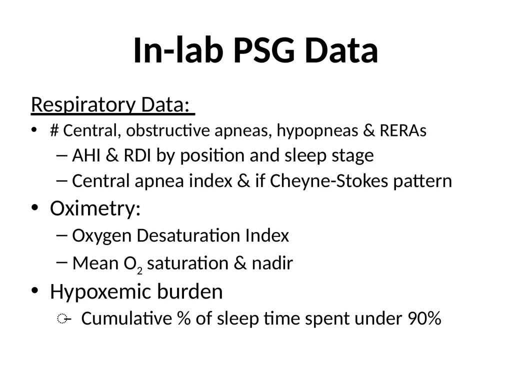 Interpreting Sleep Study Reports: A Primer for - slide 7 of 23