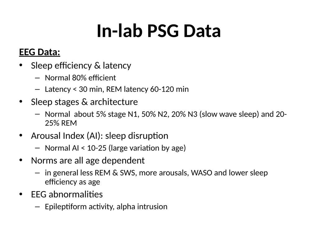 Interpreting Sleep Study Reports: A Primer for - slide 8 of 23