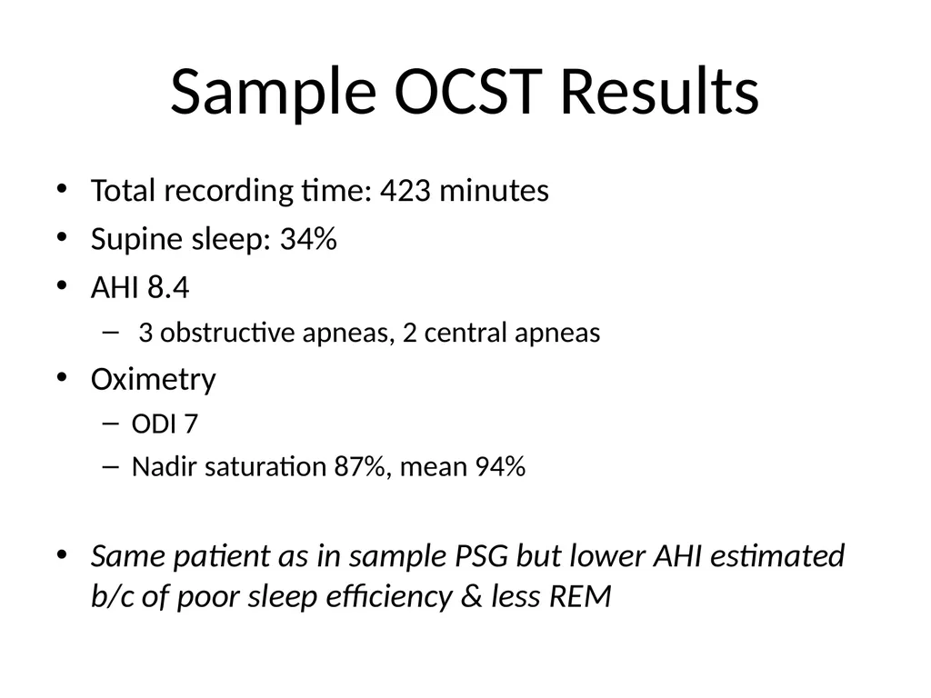 Interpreting Sleep Study Reports: A Primer for - slide 22 of 23