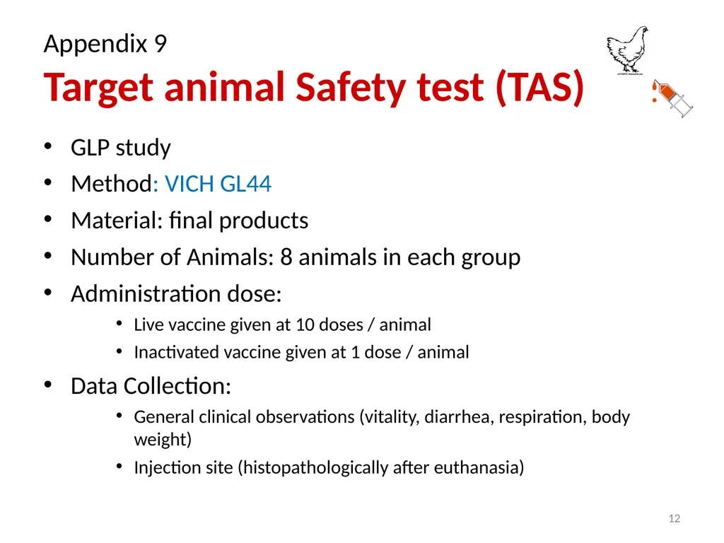 Registration requirements for vaccines -Strategies - slide 12 of 16