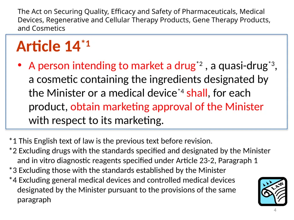 Registration requirements for vaccines -Strategies - slide 4 of 16