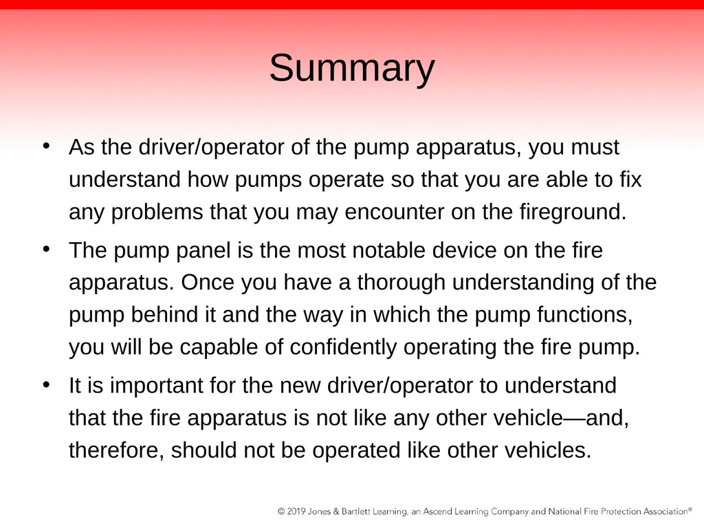 Chapter 5: The Fire Pump Knowledge Objectives - slide 93 of 96