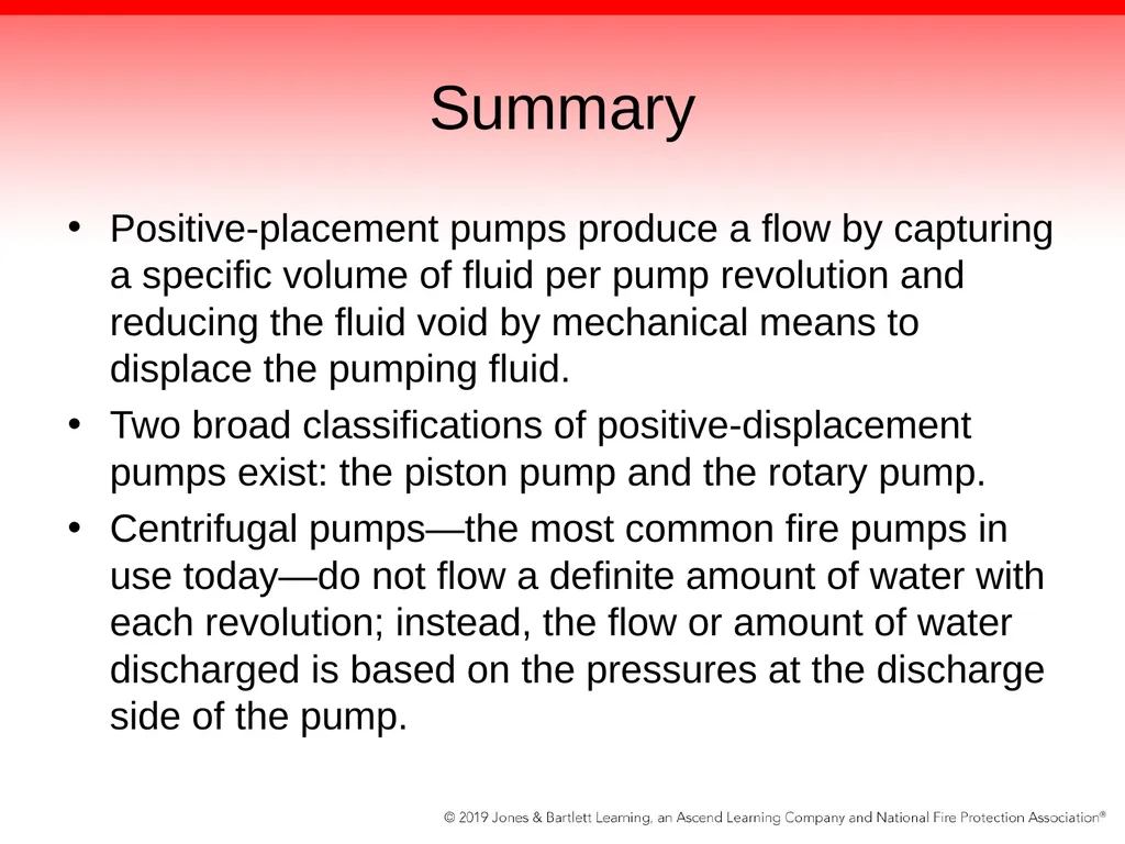 Chapter 5: The Fire Pump Knowledge Objectives - slide 95 of 96