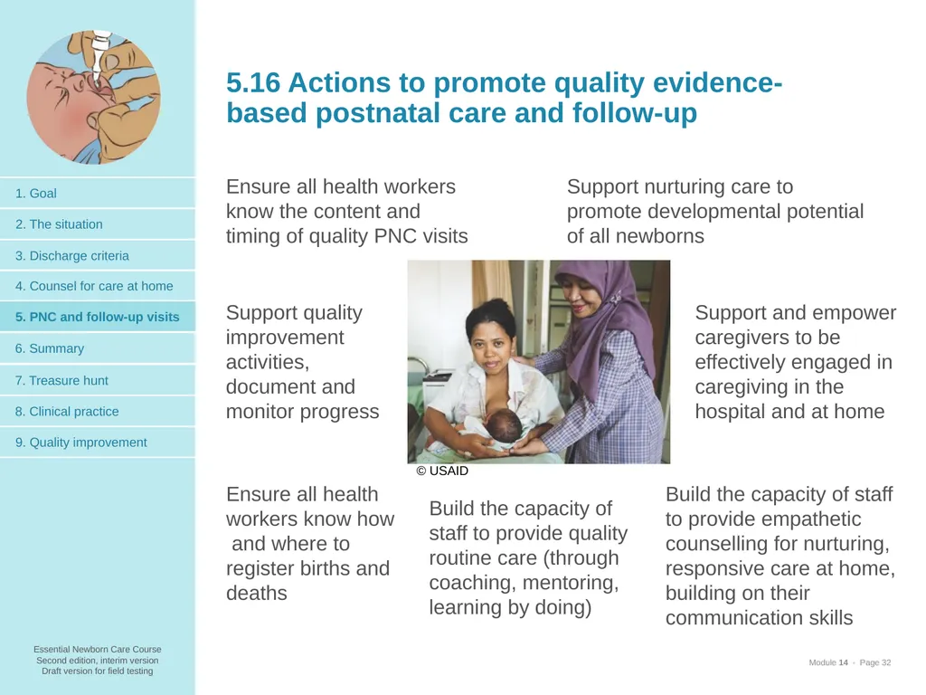 Prepare for discharge All mothers are supported to - slide 32 of 38