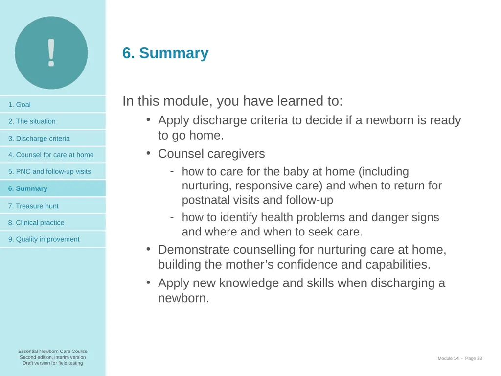 Prepare for discharge All mothers are supported to - slide 33 of 38
