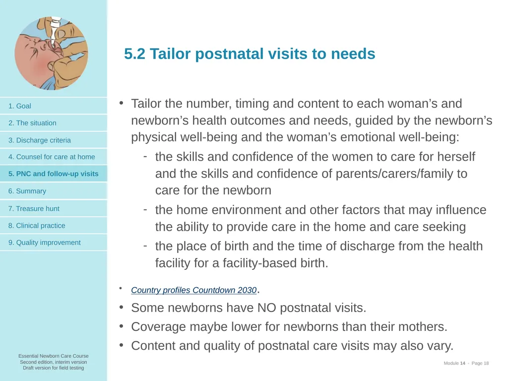 Prepare for discharge All mothers are supported to - slide 18 of 38