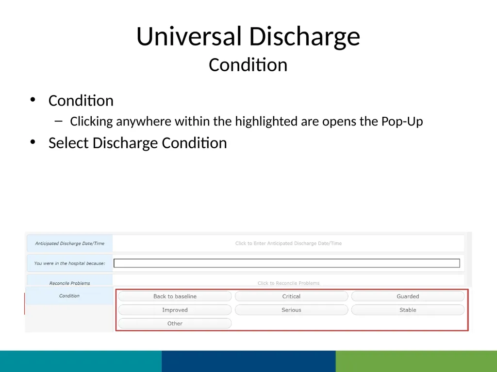 MEDITECH Expanse Universal Discharge Web Based EHR - slide 10 of 46