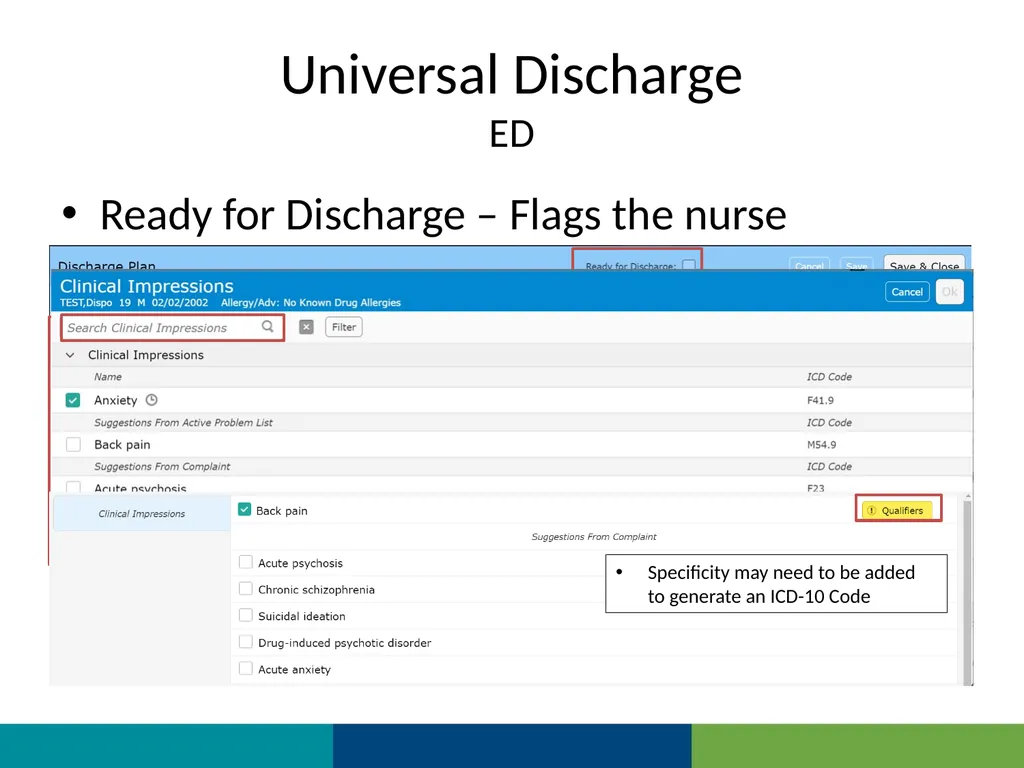 MEDITECH Expanse Universal Discharge Web Based EHR - slide 42 of 46