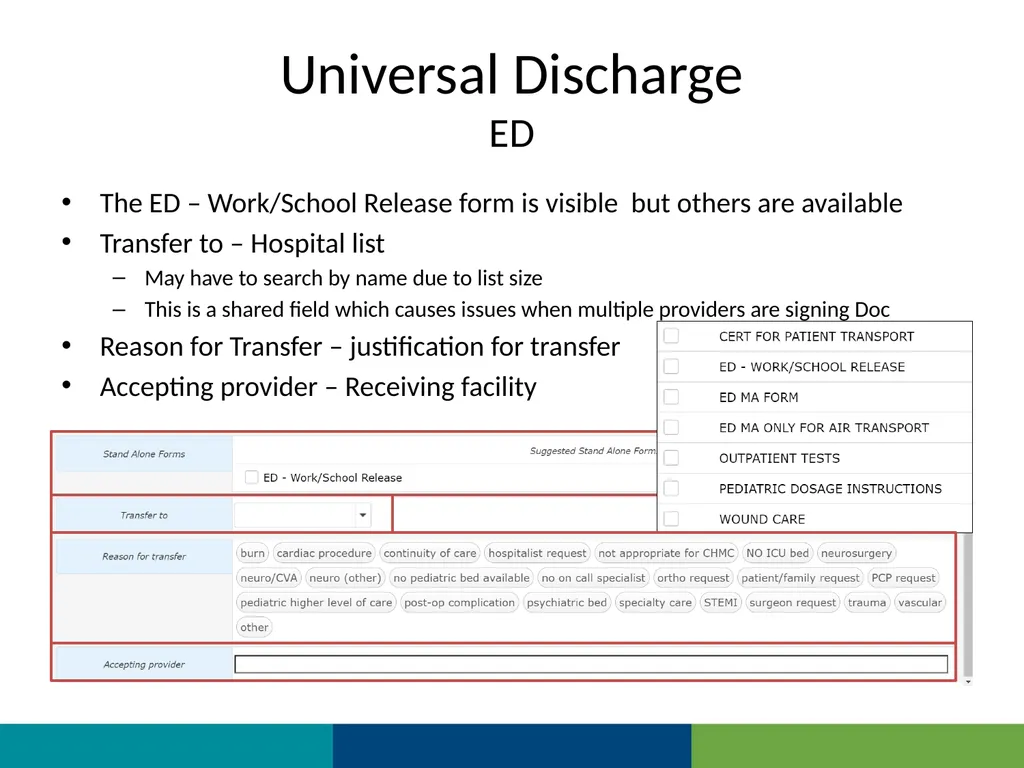 MEDITECH Expanse Universal Discharge Web Based EHR - slide 45 of 46