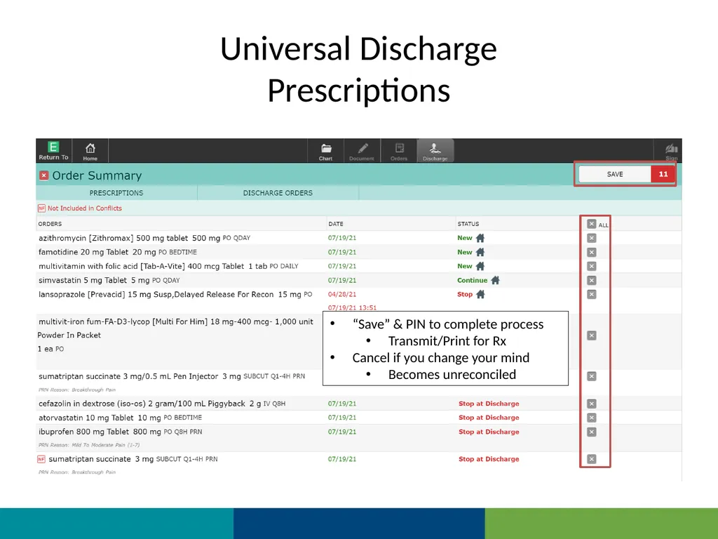 MEDITECH Expanse Universal Discharge Web Based EHR - slide 29 of 46