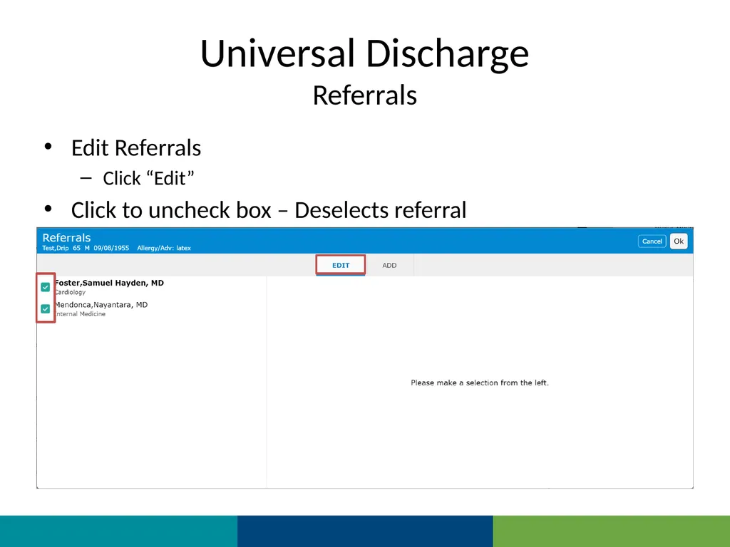 MEDITECH Expanse Universal Discharge Web Based EHR - slide 18 of 46