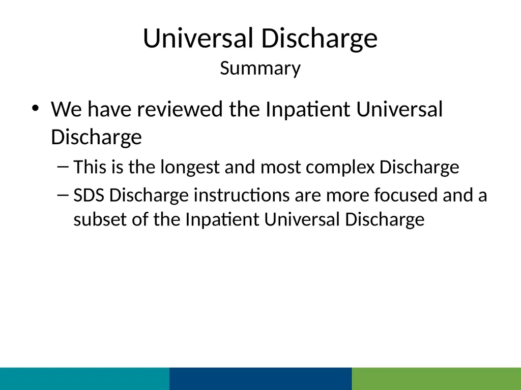 MEDITECH Expanse Universal Discharge Web Based EHR - slide 41 of 46