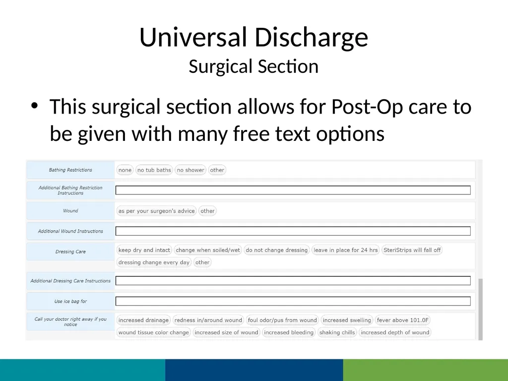 MEDITECH Expanse Universal Discharge Web Based EHR - slide 36 of 46