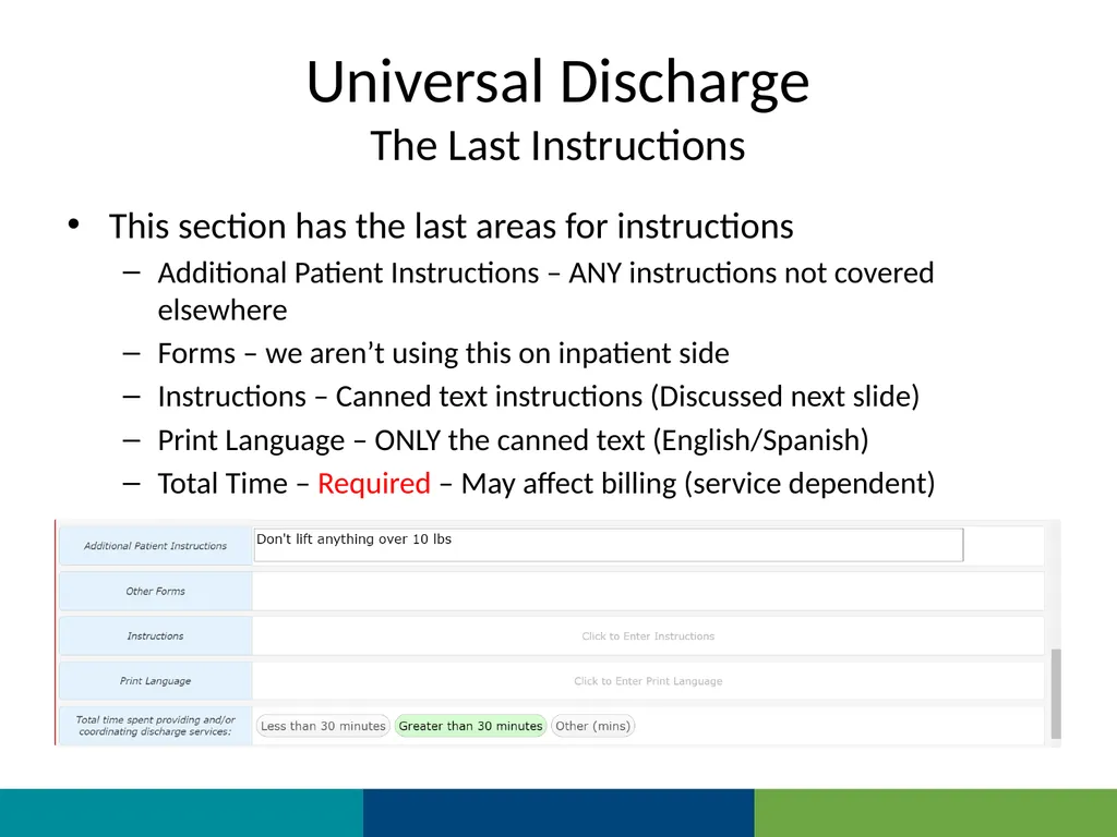 MEDITECH Expanse Universal Discharge Web Based EHR - slide 37 of 46